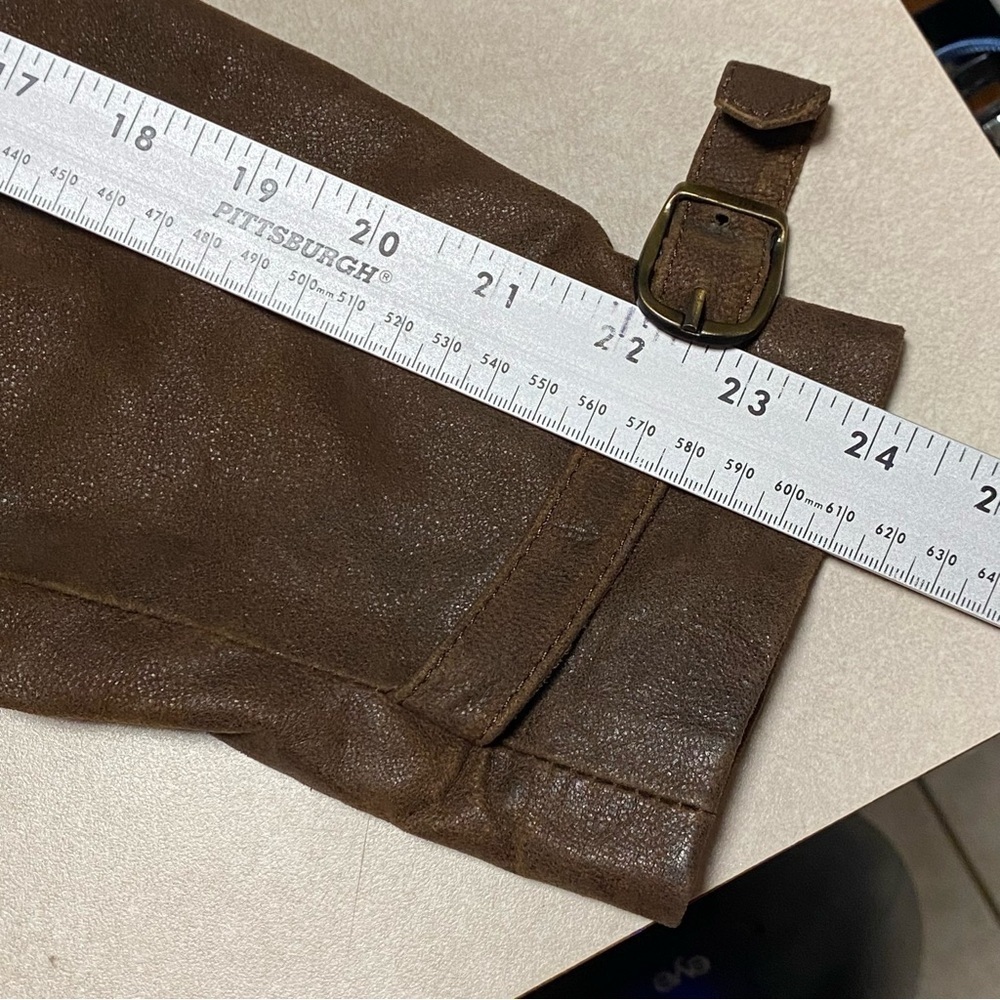 El Bomero Jacket Women’s Size Large Brown Suede Leather Motto Jacket Vintage - Picture 15 of 17